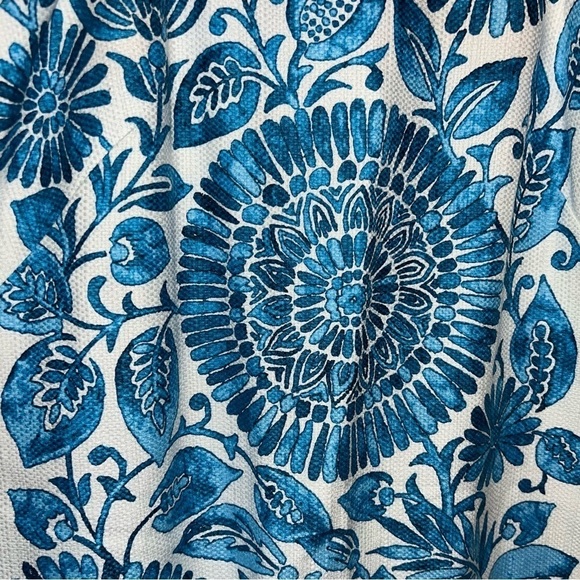 Just…Taylor NWT Halter Dress Pop Hopsak Medallion Leaf Blue Cotton Size 10 - Picture 12 of 14